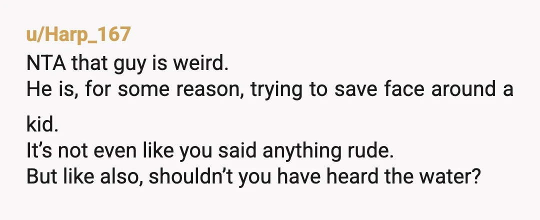 u/Ok_Antelope6473 NTA - you're 14 and shouldnt have to potentially be exposed to a nude man, particularly one who isn't your relation. But it sounds like a difficult battle to...