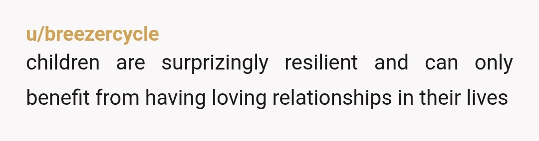 u/Slutty_Squirrel
One year is a pretty standard rule of thumb for introducing new partners to kids after a divorce.
I think that would apply here as well.