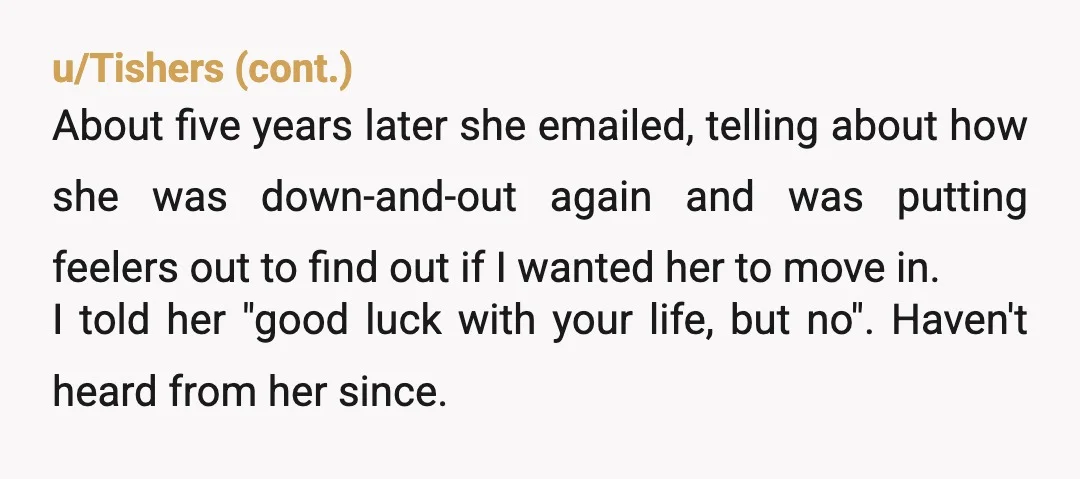 u/deathboyuk
YTA for not pressing charges. She'll try it again on you or others.
