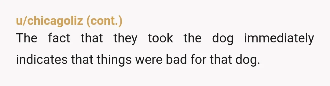 u/Antek_Ash I'm pretty sure if the dog died because of dehydration or heat stroke, those people would be mad that you didn't react and accuse you of being responsible for...