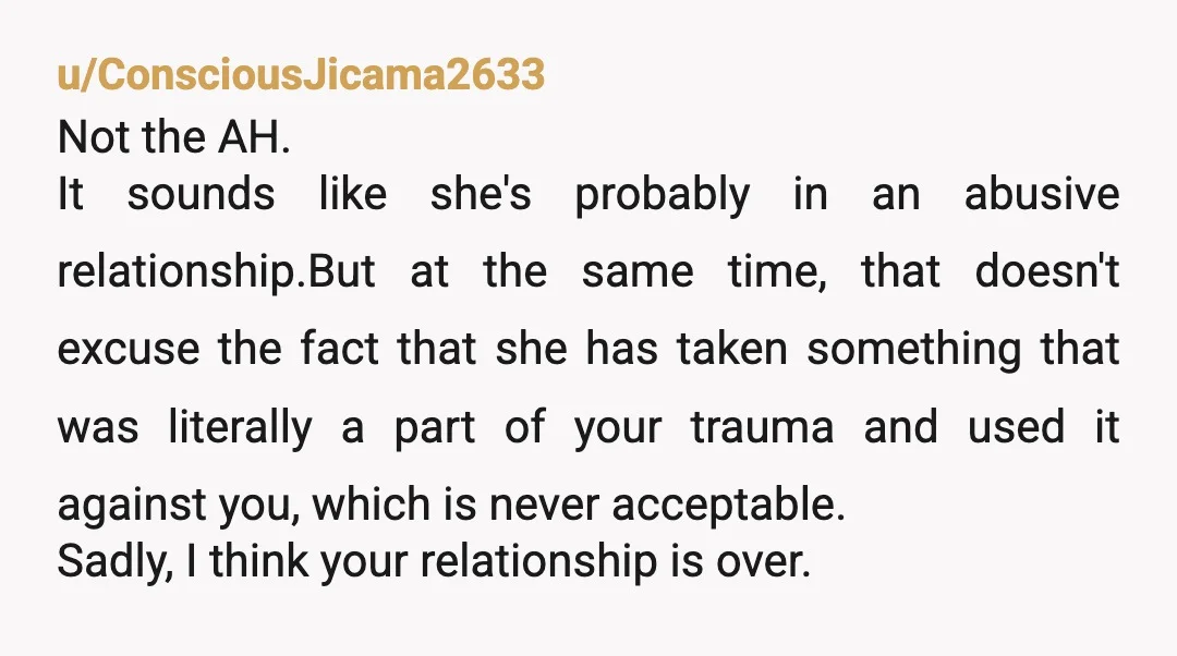 u/Bitter-Picture5394
NTA but sounds like you should just completely cut her out.