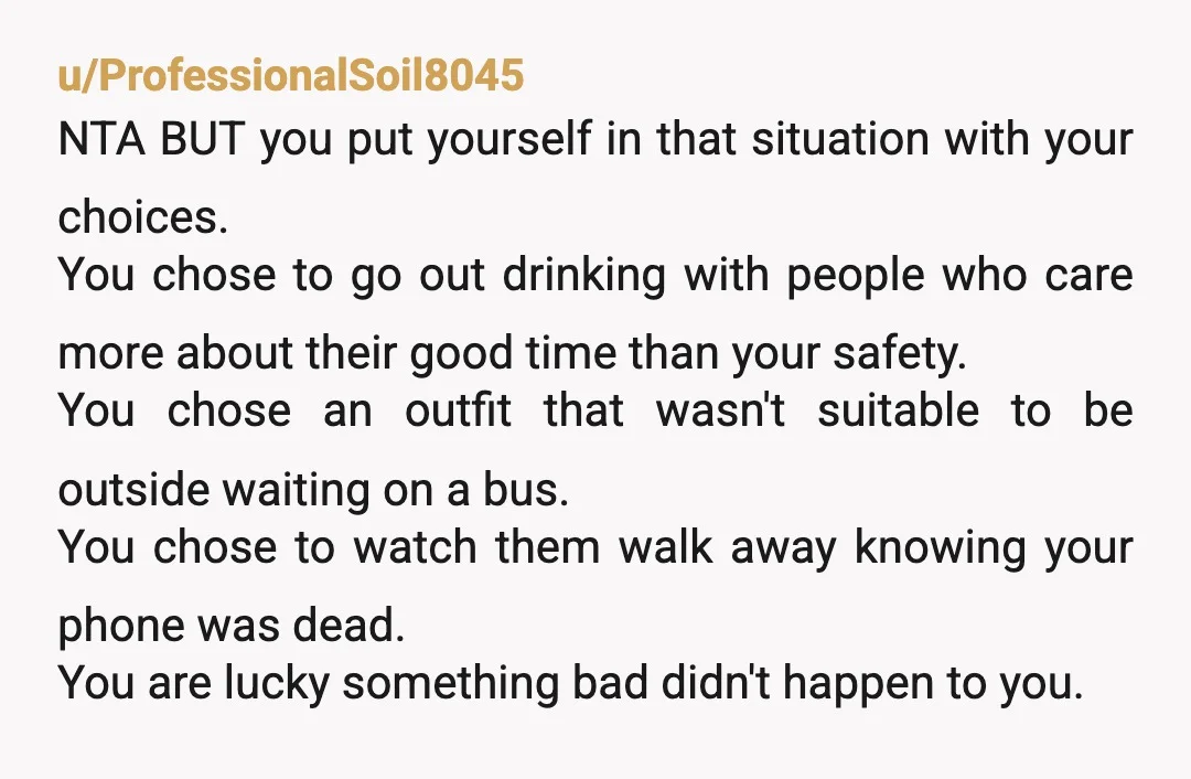 u/Flipgirlnarie NTA. This happened to me when I was 16. A former friend, let's call her Melanie, and I went out to celebrate New Year's Eve in a big city....