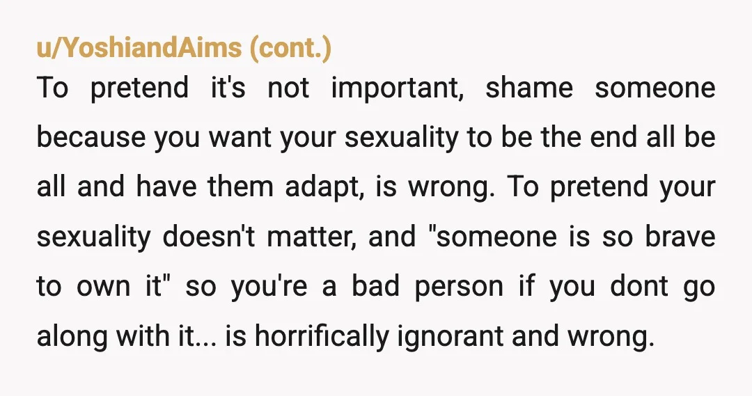 u/Aggressive-Cicada349 You’re not wrong. You can breakup for any reason. Sexual incompatibility is a big one for most people. And two people cohabitating like what he wants makes you roommates...