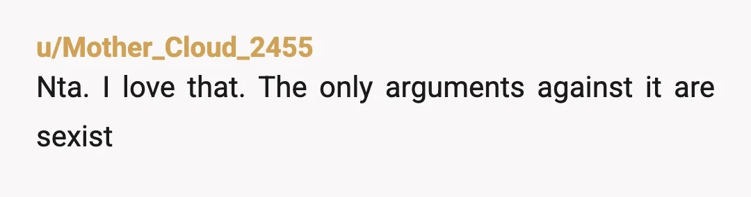 u/carmabound
YWNBTA - And even if you were, it's your life and your choice.