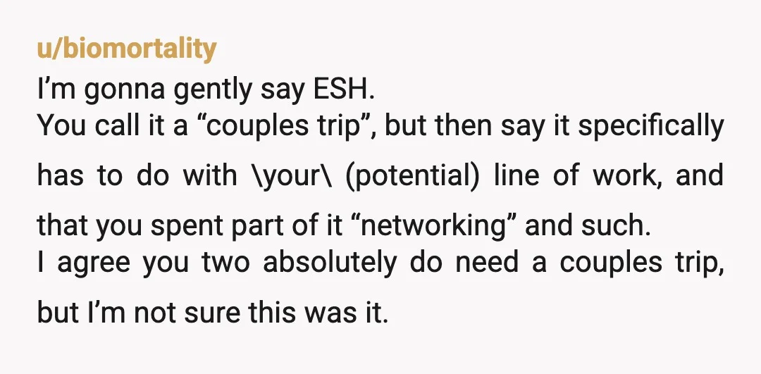 u/Goddess7777777 NTA It sounds like your husband spent so long without a close male friend that he is wanting to "experience it all before it goes away" even though his...