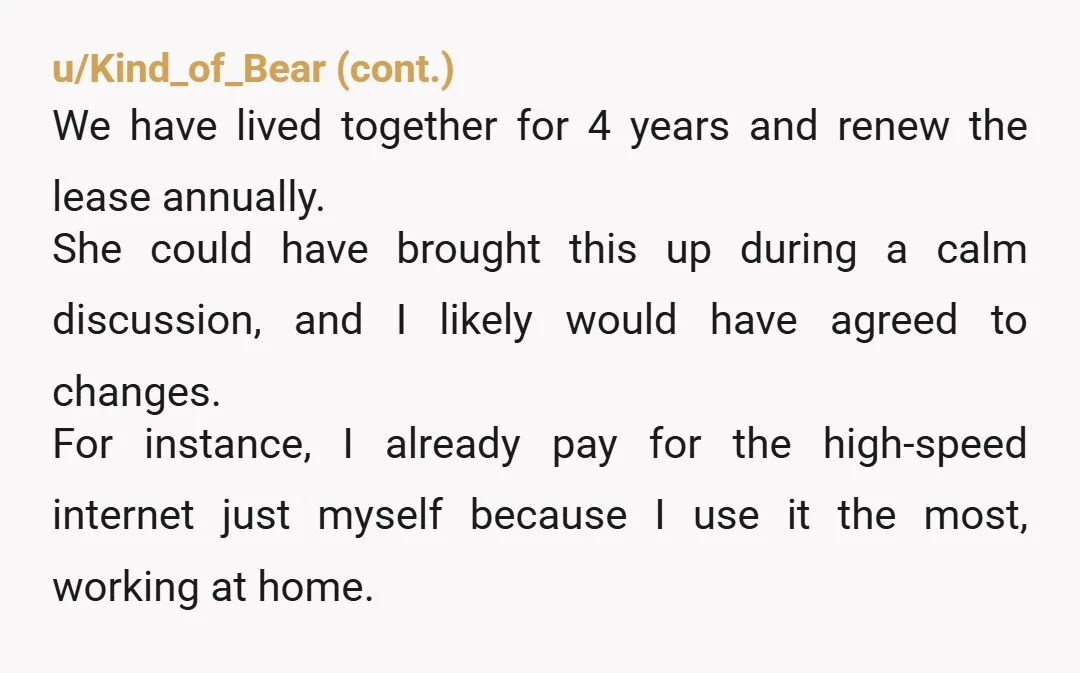 u/HalfPriceDommies NTAH. Your friends and you are correct. It's your home and you don't need to leave if your room mate has a guest over. End of story, I'm sure...