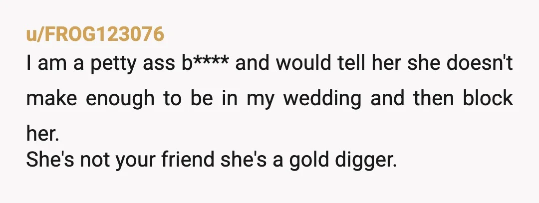 u/Bluntandfiesty There’s no good solution here. If you want to be an adult and be respectful, you should tell her straight up that you’re eloping or having a very small...