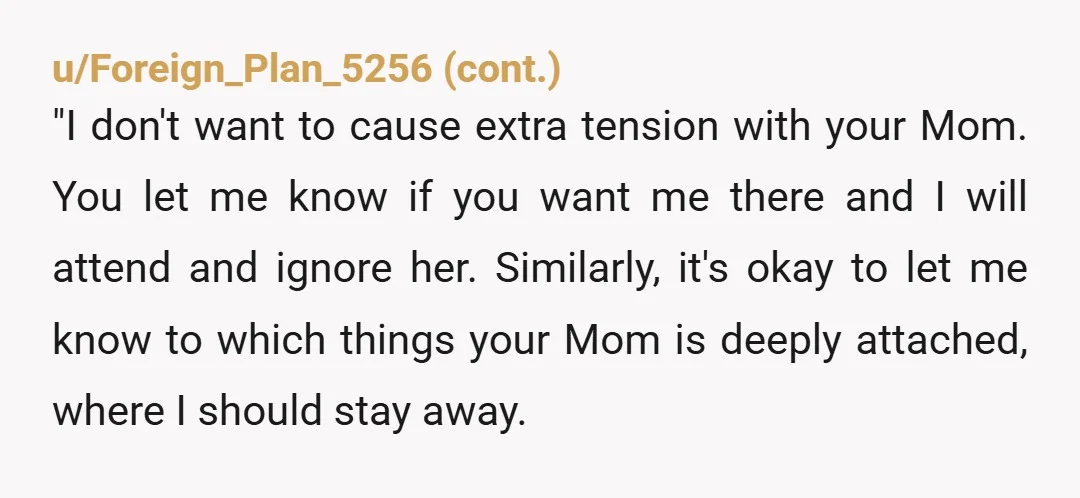 u/YourTornAlive NAH BUT - Child of a difficult mother who likely has an undiagnosed personality disorder here yo offer a different perspective. I think you should definitely meet with FDIL...