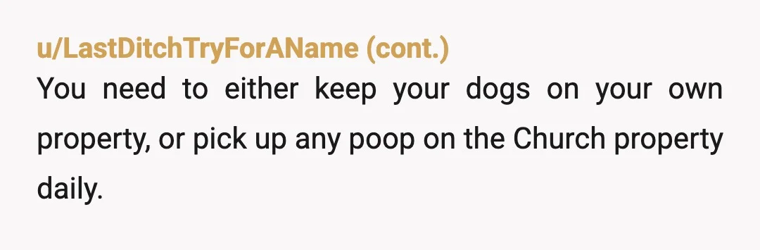u/longestyeahboiiiever YTA/NTA It's weird to do that and his attitude was hostile for no reason. But you're letting dog poo build up in that area just because you're waiting for...