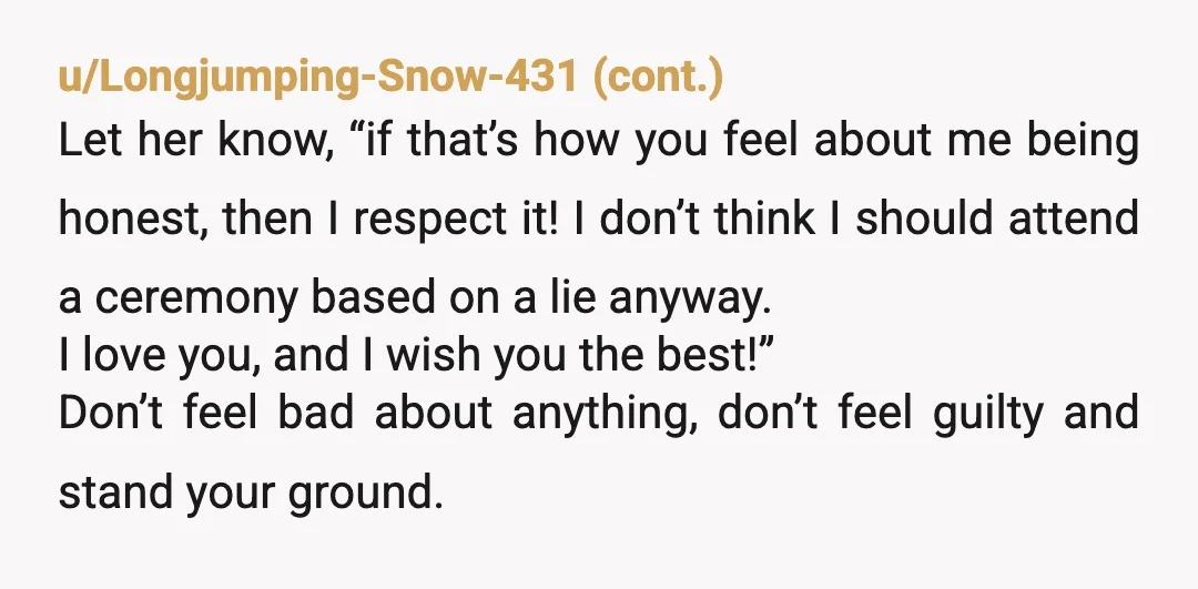 u/Fat-Boy-HD NTA. HE is a big AH. You told the truth to your family. (Like you should)She should have taken you at your word. Give it a little bit of...