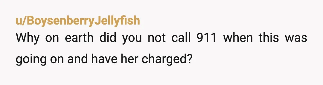 u/According_Camera7129 Dude, that's a lot. NTA, but it definitely sounds like she might be dealing with some early onset dementia or something of the sort. It's certainly not your issue...