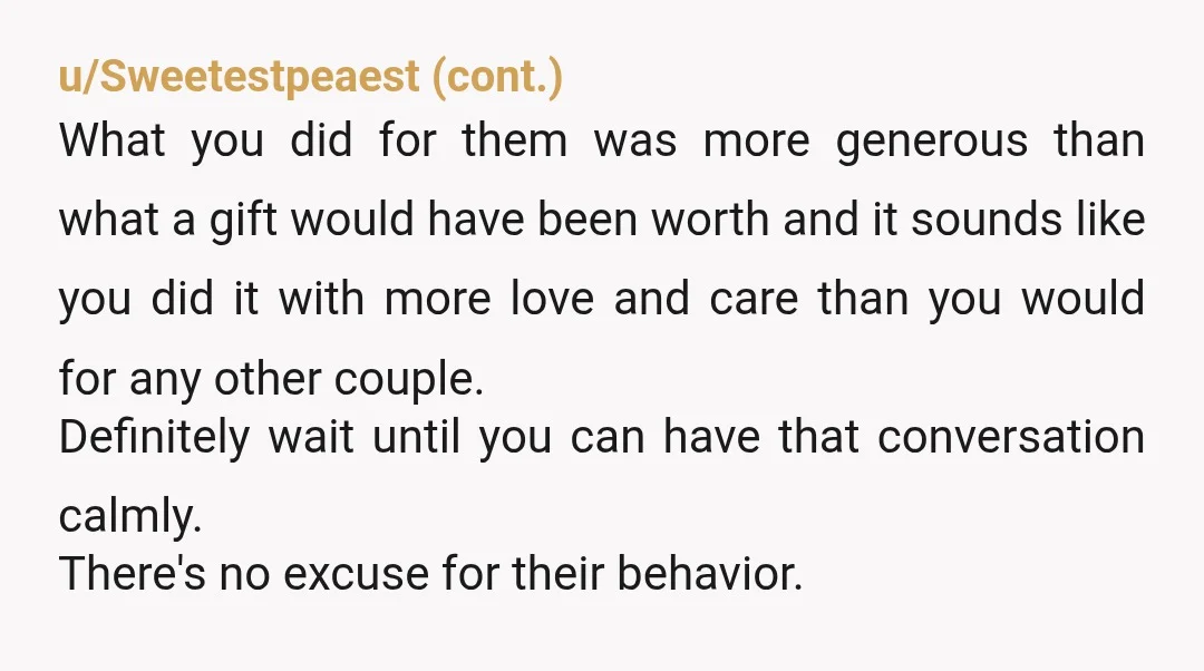 u/radiofreeporkchop
Ghost these jerks.
If you decide to invite them to your wedding, you have proven yourself much more forgiving than I would be in your situation.