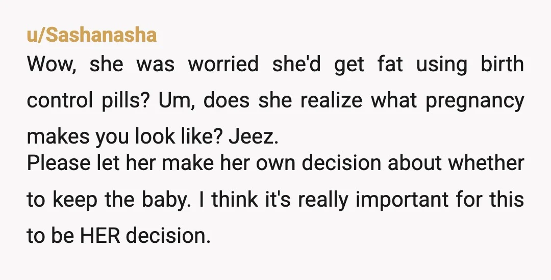 u/Ratatoski Please drive the point across that you are supporting her and trying to help her succeed in life because it's a parents responsibility and you choose to be her...