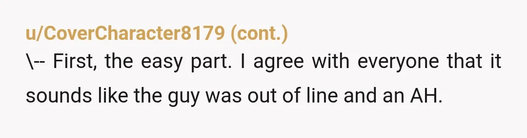 u/calum007 respectfully ESH. Him for obvious reasons, but why not just go crochet in the corner of the bar? If you weren't watching the game why take up a seat...