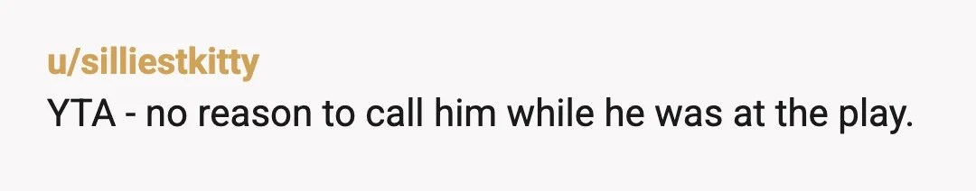 u/zinn0ber
oh, absolutely YTA, big time. He most certainly didn't do it on purpose, but you did