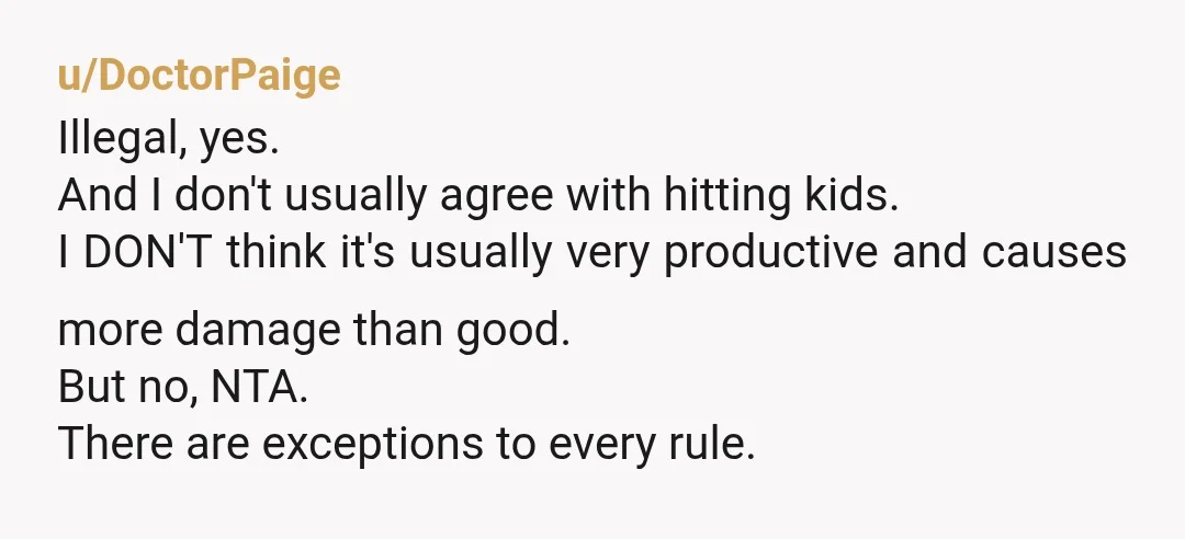 u/your_average_plebian That kid is lucky all he got is slapped twice after all he's done (that you're aware of). This is the kid who grows up to be the AH...