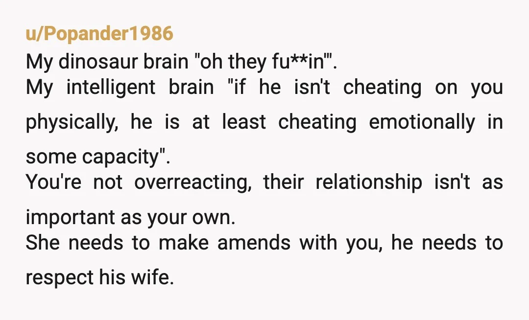 u/Katiew84 I don’t recommend ultimatums, but in this situation I’d be issuing one. I’d tell my husband that if he wants to go do a very “husbandly” favor for another...