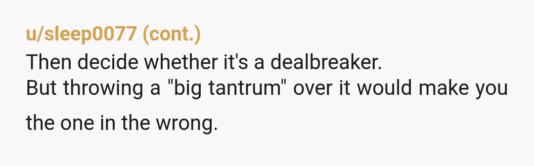 u/Quarantini NTA with the info that he could arrive days later.   I am concerned that you are framing it as a "tantrum". You have reasonable reasons why this trip may...