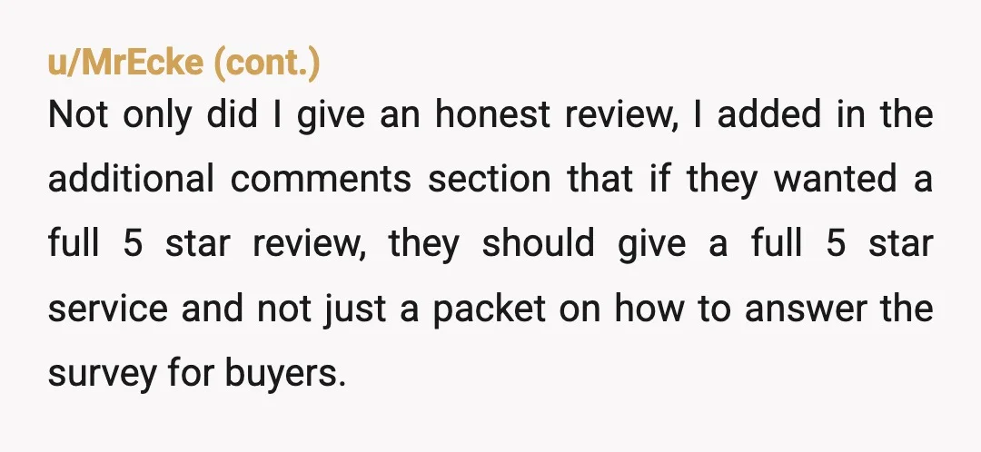 u/IpsoIpsum Chef's kiss! For some reason, it feels even more satisfying that you didn't do it right after leaving. It wasn't in a moment of anger, it was a practical...