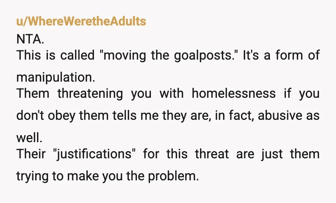 u/Majestic-Swan459
Your parents are so weird...?
Nta.
Maybe get some therapy to work through the issues your parents are causing you omg