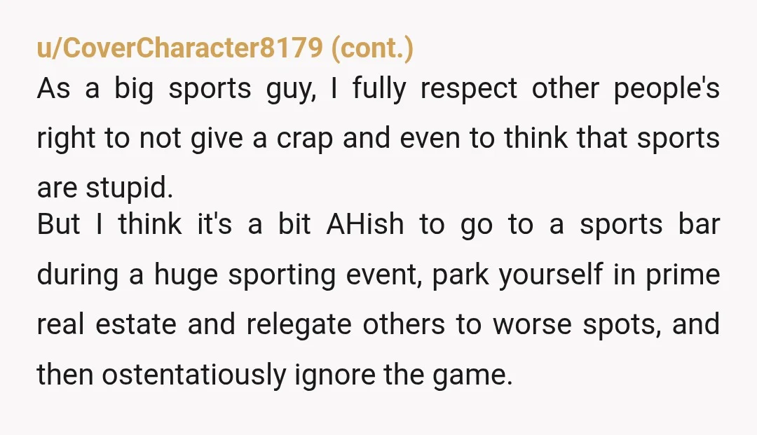 u/PowerfulRaisin
I was on your side until "sportsball" and reading the replies in this thread