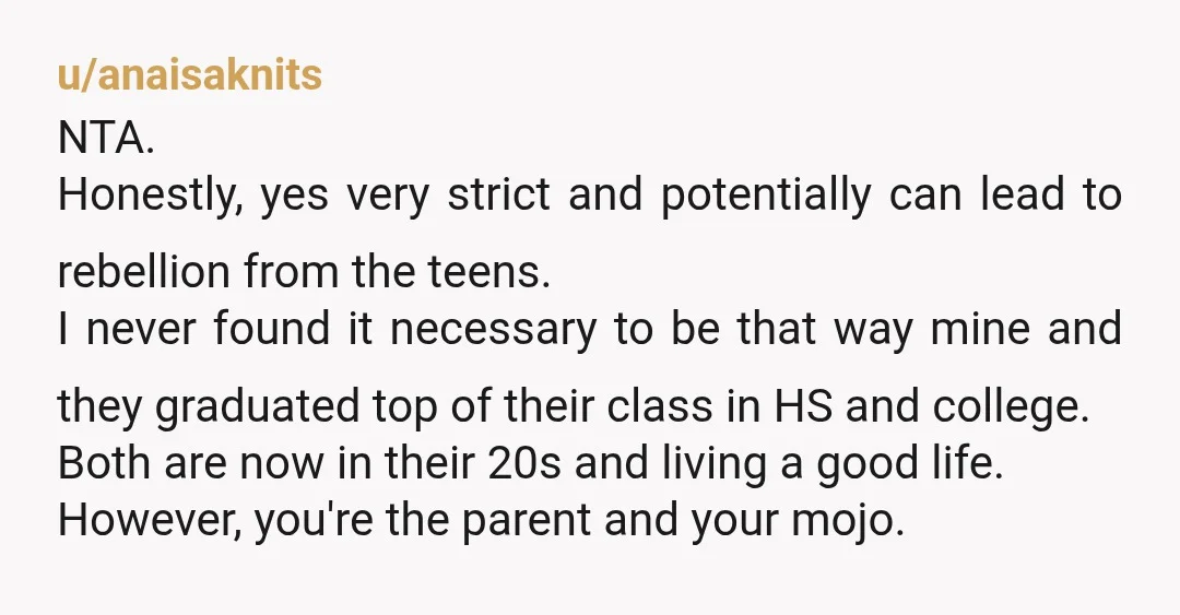 u/Badboyforlife411
NTA, but dont be surprised when your adult children go LC.