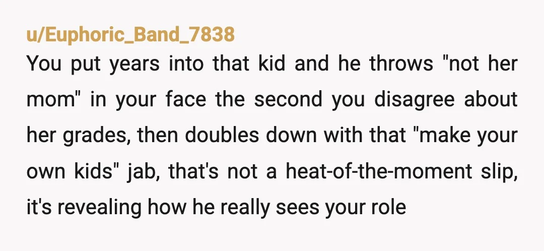 u/dnjprod ETA: just so people know, I originally commented before the massive edits she made that included details like they only see the kid four times a month. Now that...
