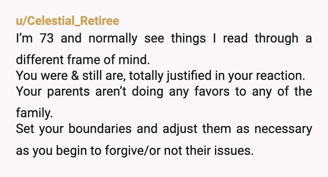u/shdgaf INFO: Is there any reason your mom doesn't want to be around your dad other than her just not liking him anymore? Was he controlling? Abusive? If the answer...