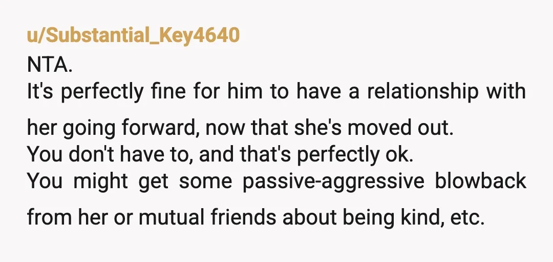 u/LucyLovesApples For your sake of your sanity and that of your child please move out of you already haven’t. Do NOT let her stay over in your home and when...